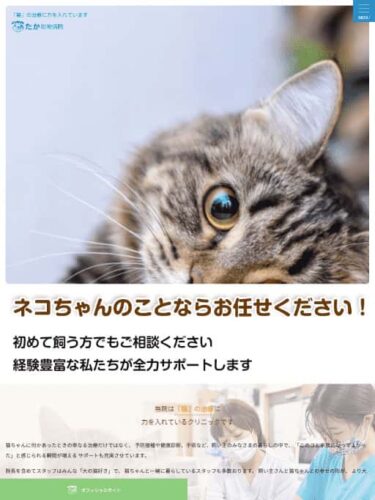 たか動物病院 様【猫専門サイト】