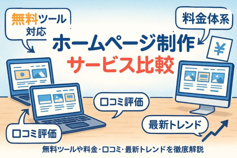 ホームページ制作サービスの選び方と比較ポイント徹底解説｜無料ツールや料金・口コミ・最新トレンドまで網羅