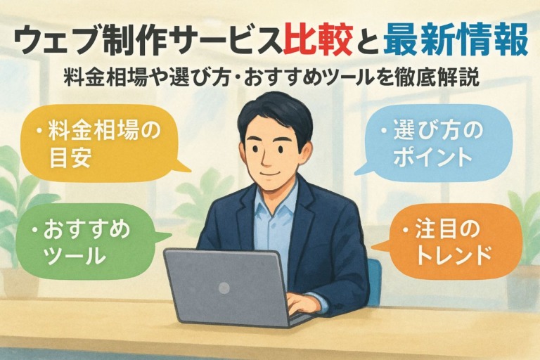 ウェブ制作サービスの比較と最新トレンド全解説｜料金相場や選び方・おすすめツールも徹底紹介