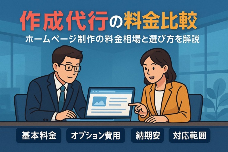 ホームページ作成代行の料金相場と会社選び徹底比較ガイド