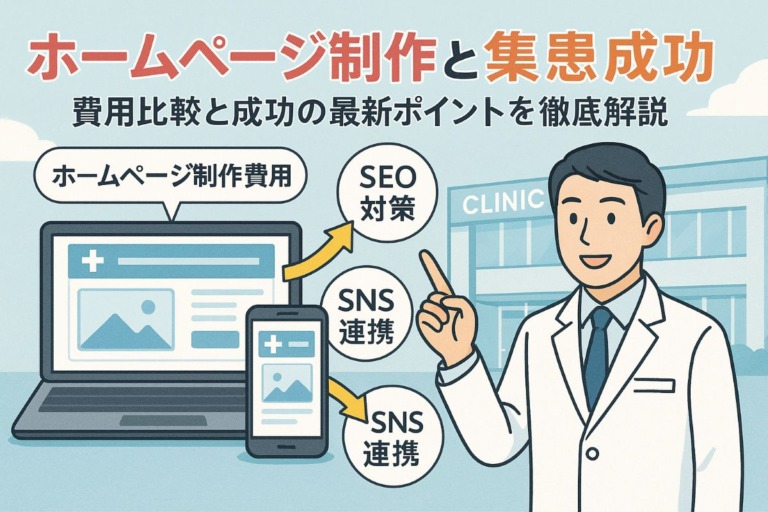 クリニック開業にホームページ制作の費用比較と集患成功の最新ポイント解説