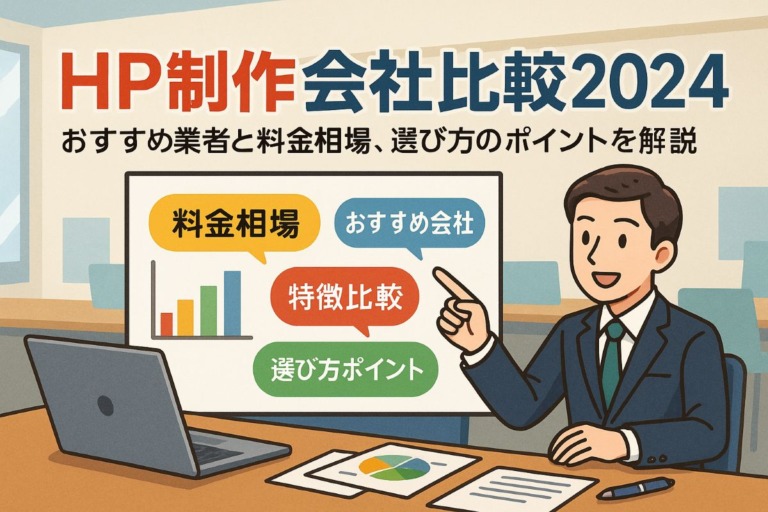 HP作成業者の料金相場と会社比較｜おすすめ制作会社と選び方ポイント