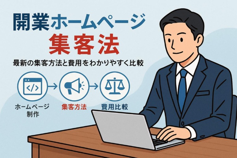 開業でホームページ作成に失敗しない最新集客方法と費用比較ガイド