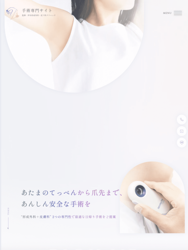 伊谷形成外科・皮フ科クリニック 様【日帰り手術専門サイト】