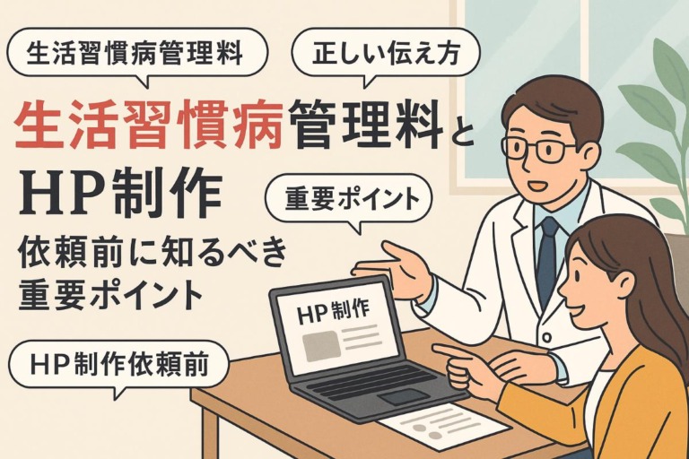 生活習慣病管理料を正しく伝える為には？クリニックのホームページ制作依頼前に知るべきポイント