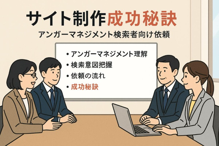 「アンガーマネジメント とは」と検索する人に向けたサイト制作の依頼で成功する秘訣