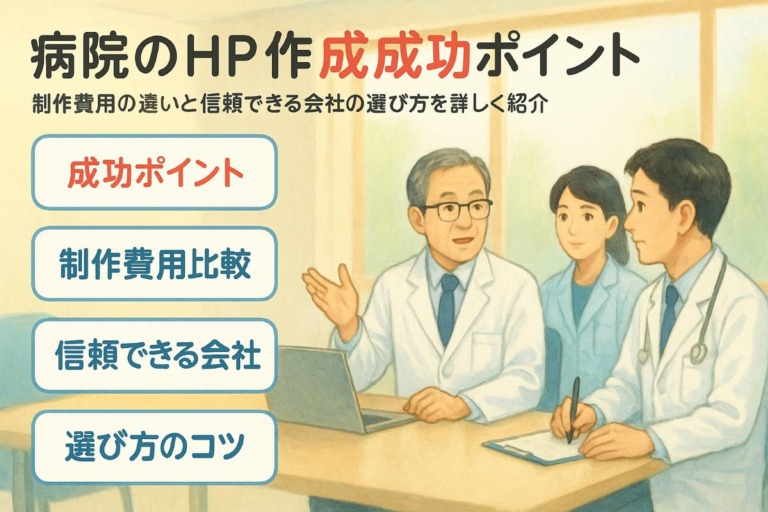 HP作成が病院で成功するポイント徹底解説｜費用比較と信頼できる制作会社の選び方