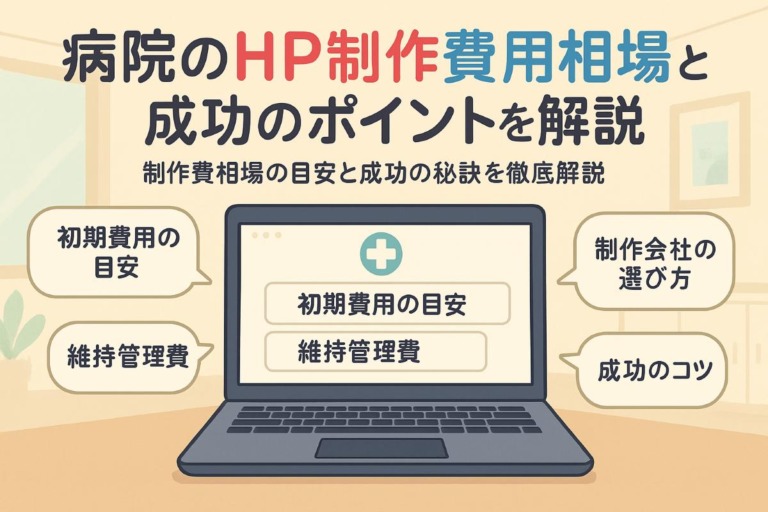 HP制作が病院の費用相場と成功のポイント徹底解説！ホームページ制作会社の選び方と集患強化術