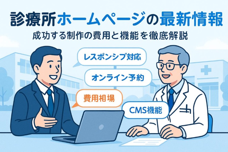 診療所のホームページ制作の最新トレンドと費用相場を徹底解説｜失敗しない会社選びと機能設計のポイント