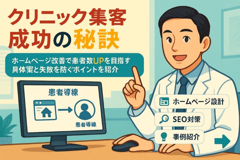 クリニックのホームページ集客で成功するポイントと最新事例を徹底解説！患者数UPの具体策と失敗回避法