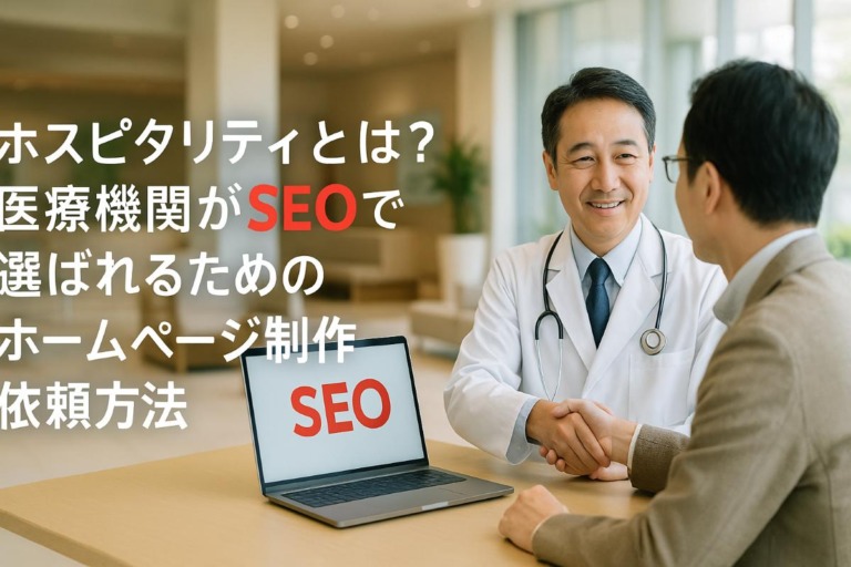 ホスピタリティとは？医療機関がSEOで選ばれるためのホームページ制作依頼方法