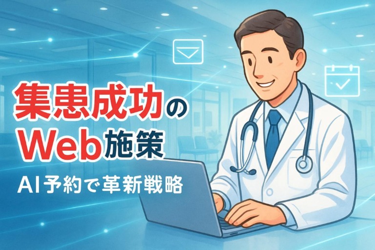 集患を成功に導く方法とは？クリニックのWeb施策とAI予約の革新戦略