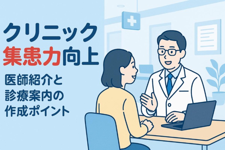 クリニックのホームページで集患力向上！医師紹介と診療案内の作成ポイント解説
