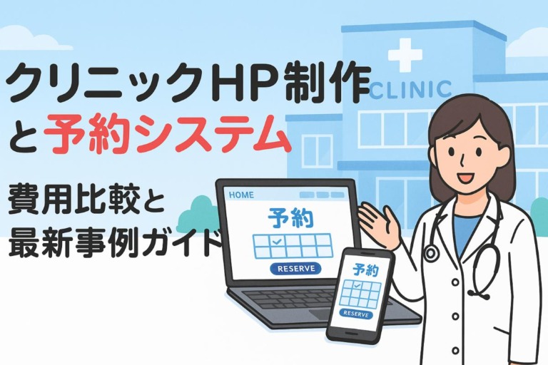 クリニックのホームページ制作と予約システムの選び方完全ガイド｜費用比較とおすすめ最新事例