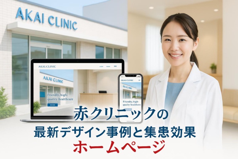 赤クリニックのホームページ制作における最新デザイン事例と集患効果を解説