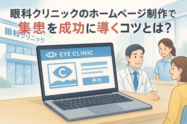 眼科クリニックのホームページ制作で集患を成功に導くコツとは？