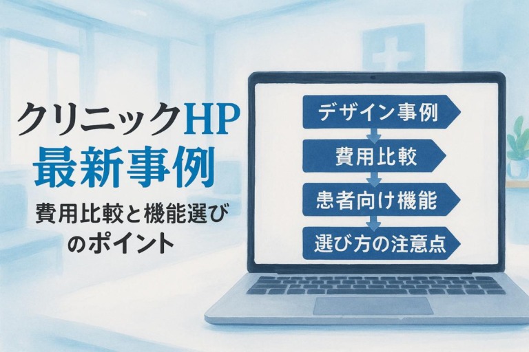 クリニックのホームページ制作やデザインの最新事例と費用比較｜集患に強い機能と失敗しない選び方