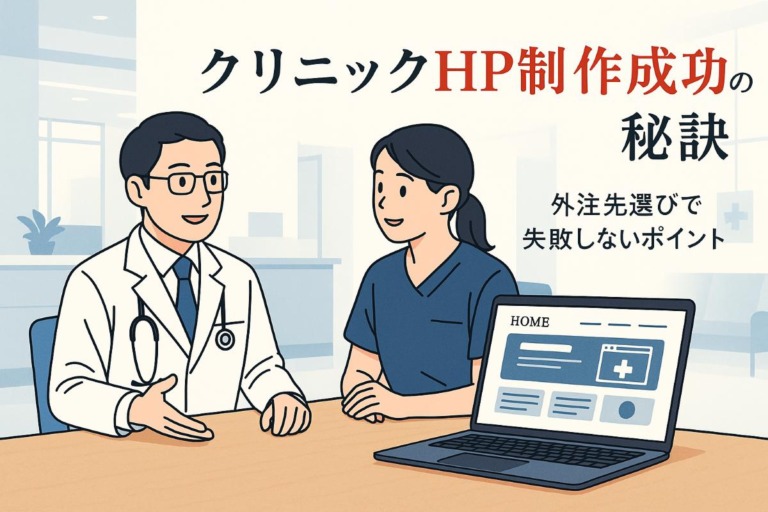クリニックの派遣でホームページ制作を成功させる要素と外注先の選び方