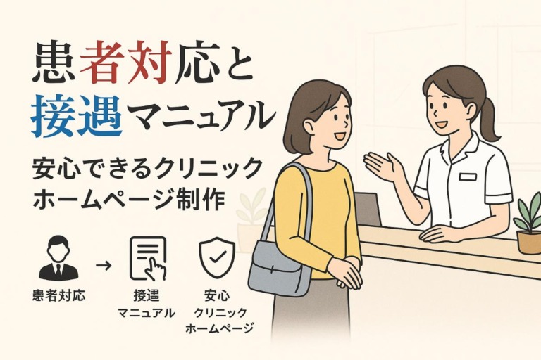 患者対応の基本と接遇マニュアルを解説！安心のクリニックホームページ制作