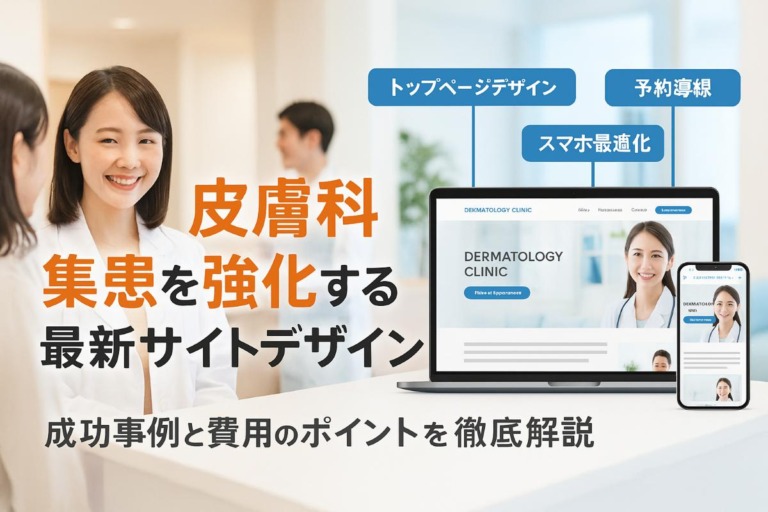 ホームページ制作が皮膚科クリニックの集患を強化する最新デザイン事例と費用比較ガイド