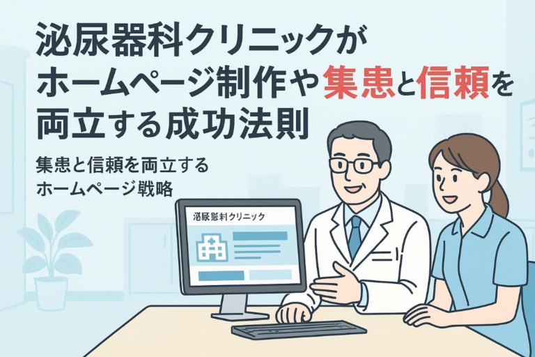 泌尿器科クリニックがホームページ制作や依頼で集患と信頼を両立する成功法則