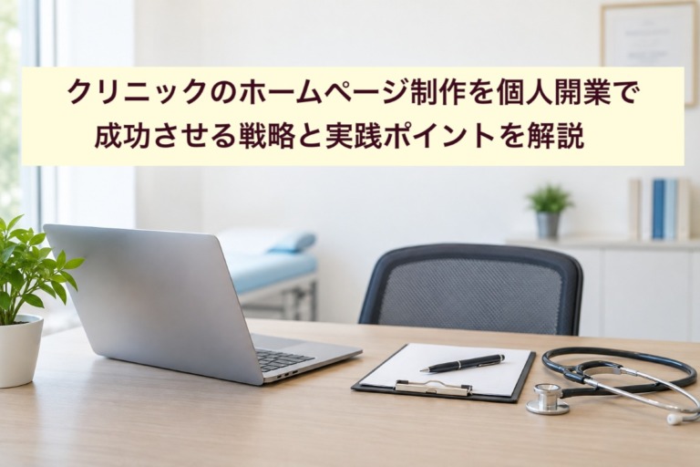 クリニックのホームページ制作を個人開業で成功させる戦略と実践ポイントを解説