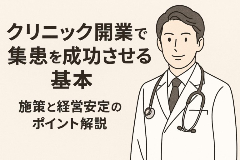 クリニック開業で集患を成功させる基本施策と経営安定のポイント解説