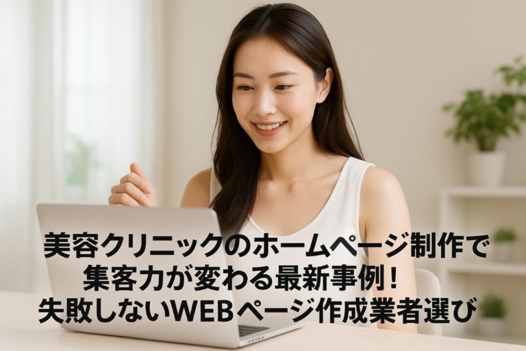 美容クリニックのホームページ制作で集客力が変わる最新事例と失敗しないWEBページ作成業者選び