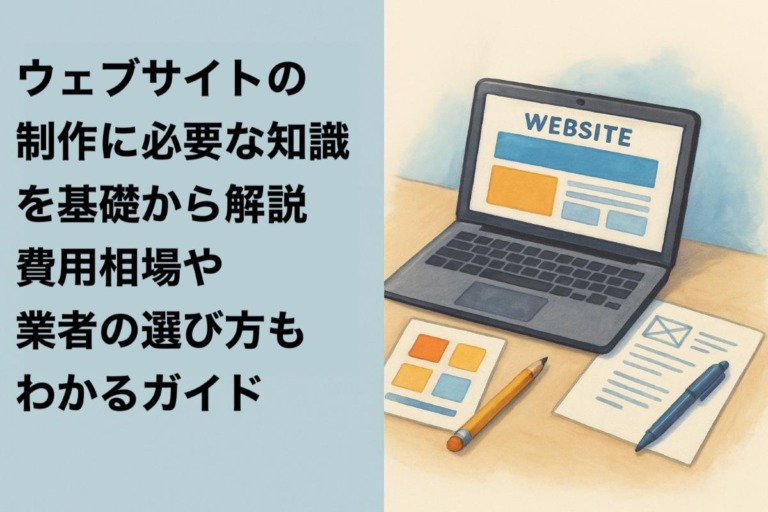ウェブサイトの制作に必要な知識を基礎から解説｜費用相場や業者の選び方もわかるガイド
