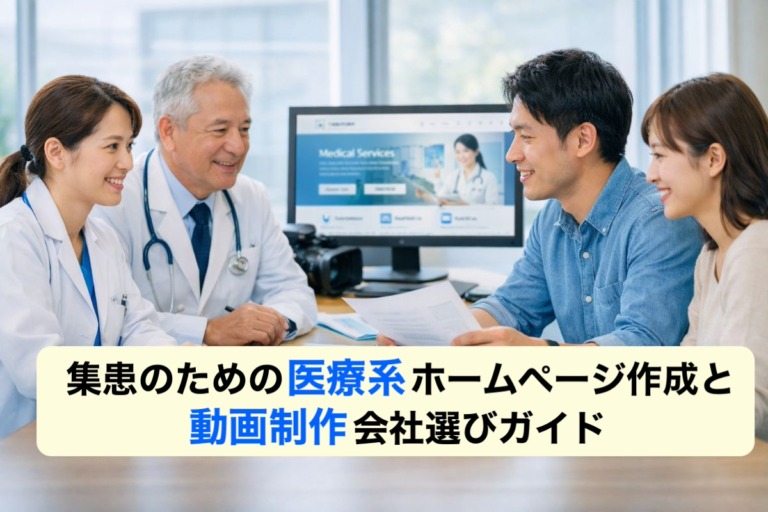 集患のための医療系ホームページ作成と動画制作会社選びガイド