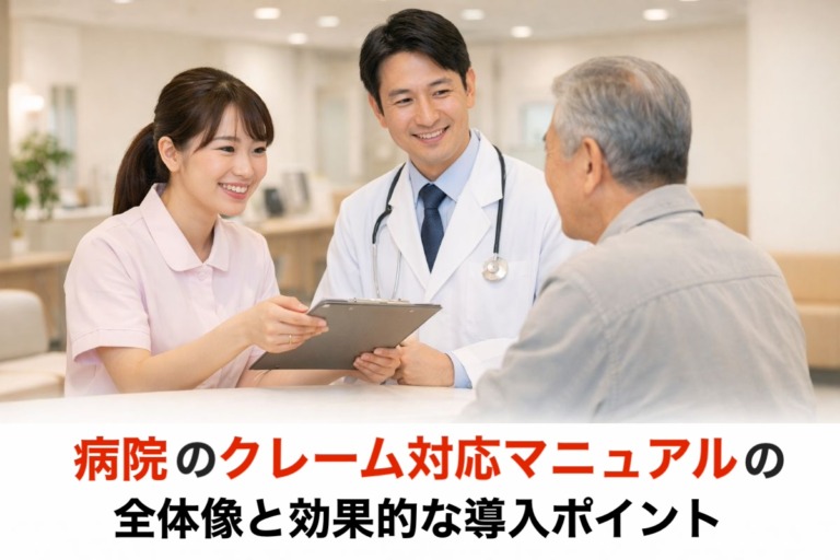 病院のクレーム対応マニュアルの全体像と効果的な導入ポイント｜現場で役立つ事例・チェックリスト付き