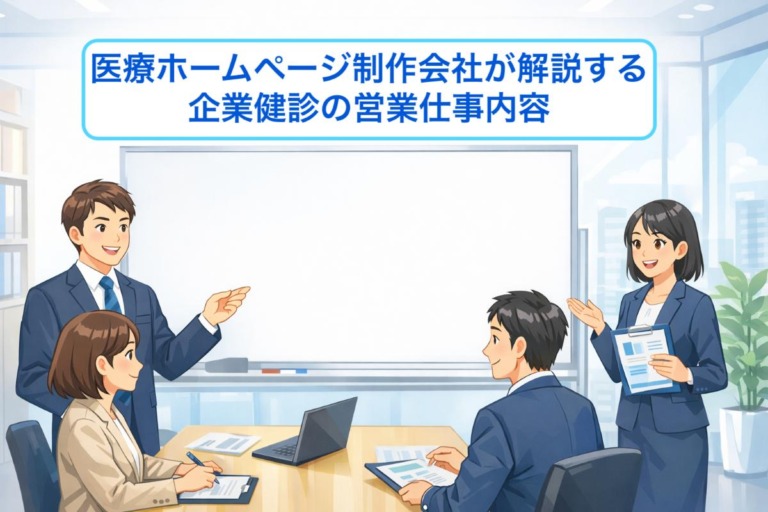 医療ホームページ制作会社が解説する企業健診の営業仕事内容