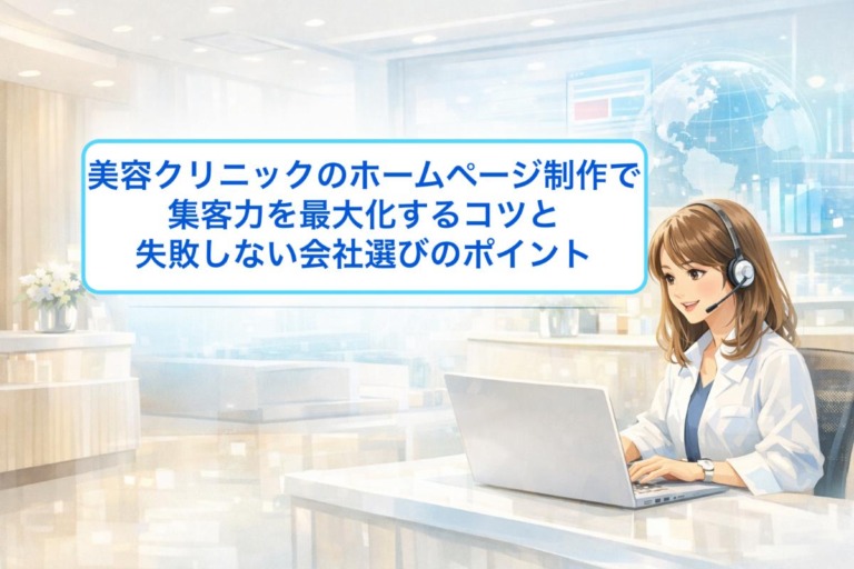 美容クリニックのホームページ制作で集客力を最大化するコツと失敗しない会社選びのポイント