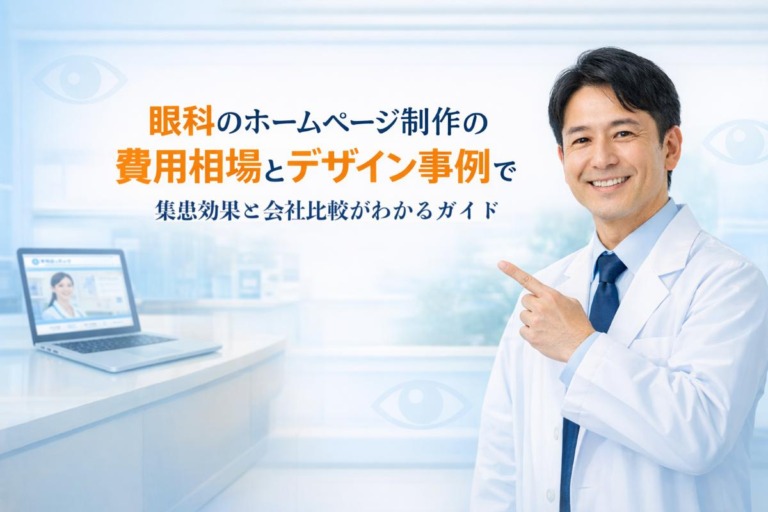 眼科のホームページ制作の費用相場とデザイン事例で集患効果と会社比較がわかるガイド
