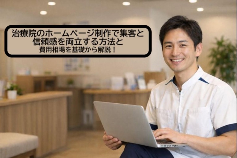 治療院のホームページ制作で集客と信頼感を両立する方法と費用相場を基礎から解説！