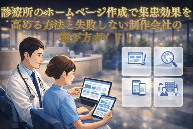 診療所のホームページ作成で集患効果を高める方法と失敗しない制作会社の選び方ガイド！