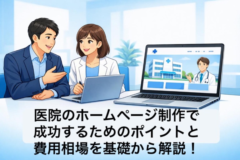 医院のホームページ制作で成功するためのポイントと費用相場を基礎から解説！