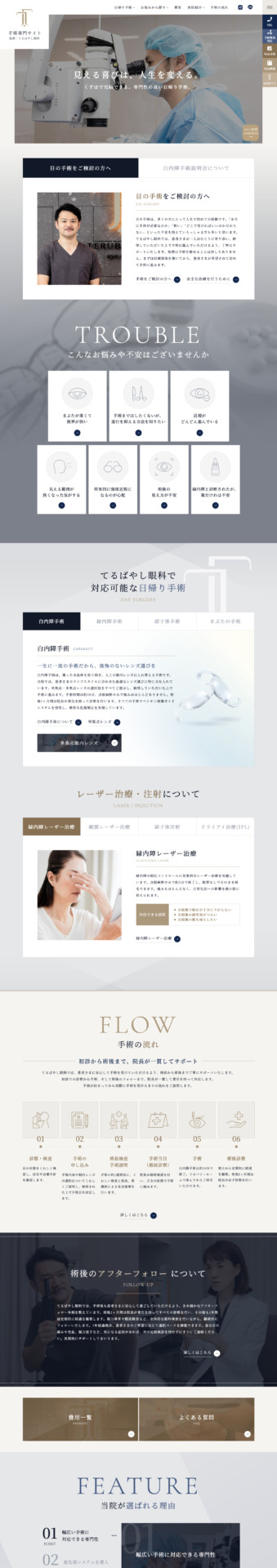 医療法人てるばやし眼科 様【手術専門サイト】