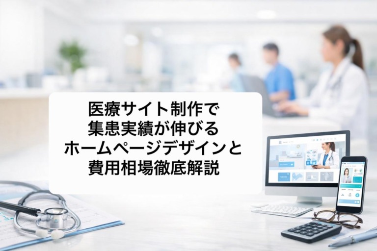 医療サイト制作で集患実績が伸びるホームページデザインと費用相場徹底解説