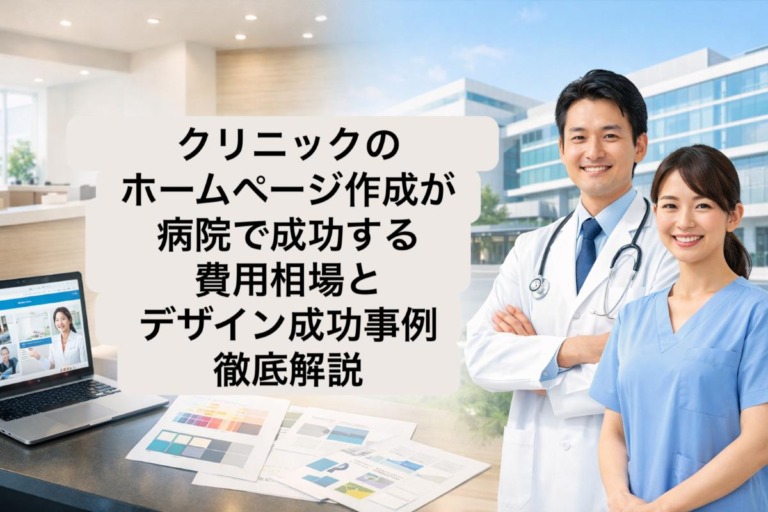 クリニックのホームページ作成が病院で成功する費用相場とデザイン成功事例徹底解説