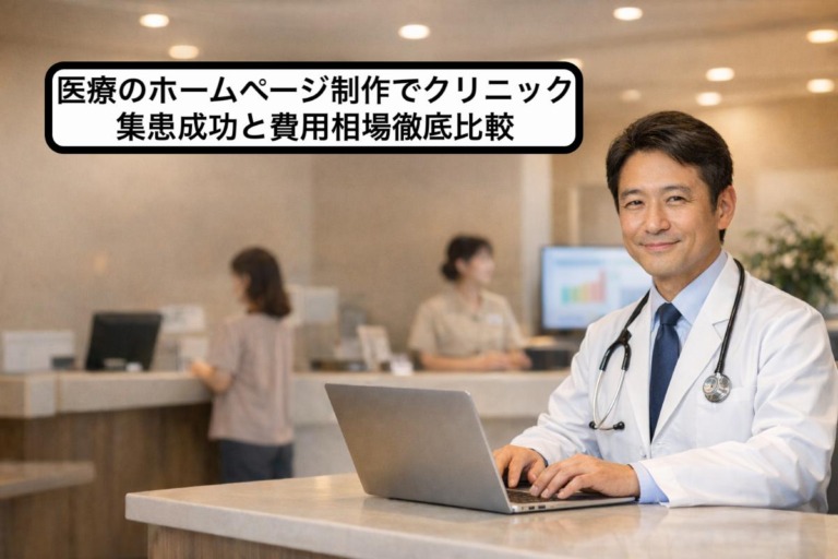 医療のホームページ制作でクリニック集患成功と費用相場徹底比較