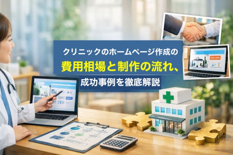 クリニックのホームページ作成の費用相場と制作の流れ、成功事例を徹底解説