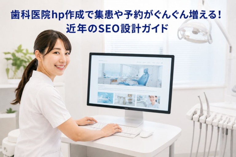 歯科医院hp作成で集患や予約がぐんぐん増える！近年のSEO設計ガイド