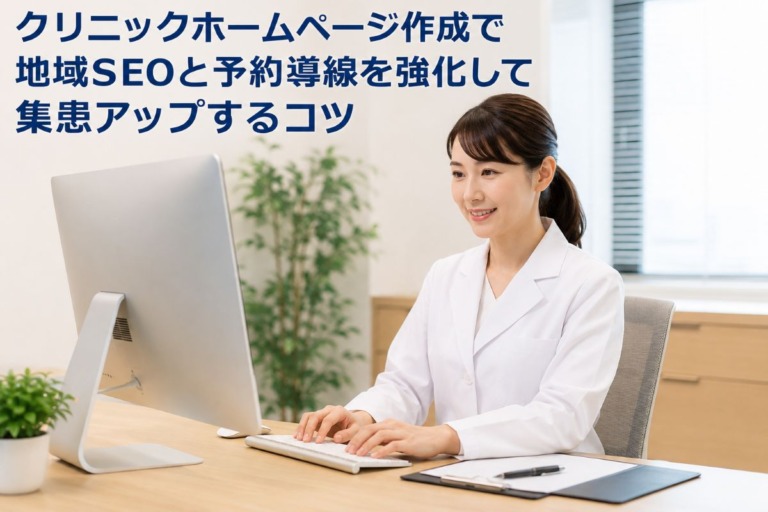クリニックホームページ作成で地域SEOと予約導線を強化して集患アップするコツ