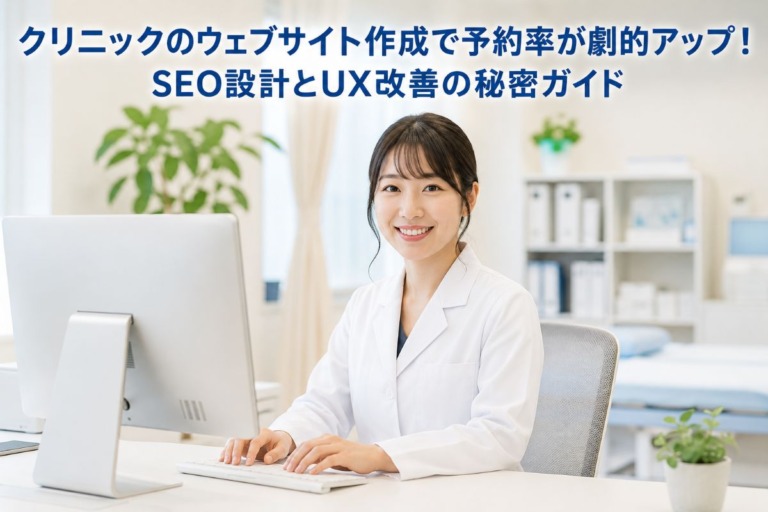 クリニックのウェブサイト作成で予約率が劇的アップ！SEO設計とUX改善の秘密ガイド