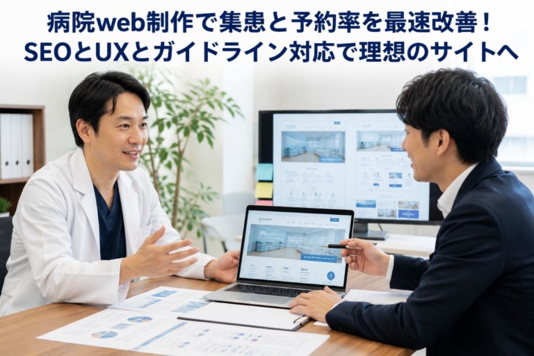 病院web制作で集患と予約率を最速改善！SEOとUXとガイドライン対応で理想のサイトへ