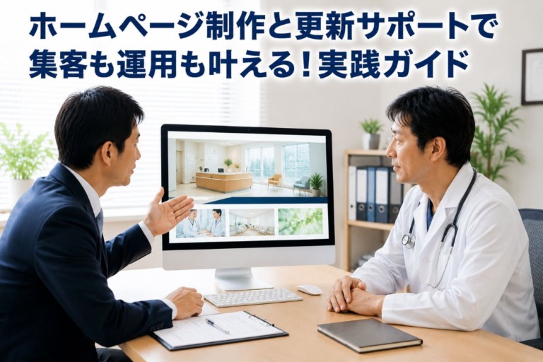 ホームページ制作と更新サポートで集客も運用も叶える！実践ガイド