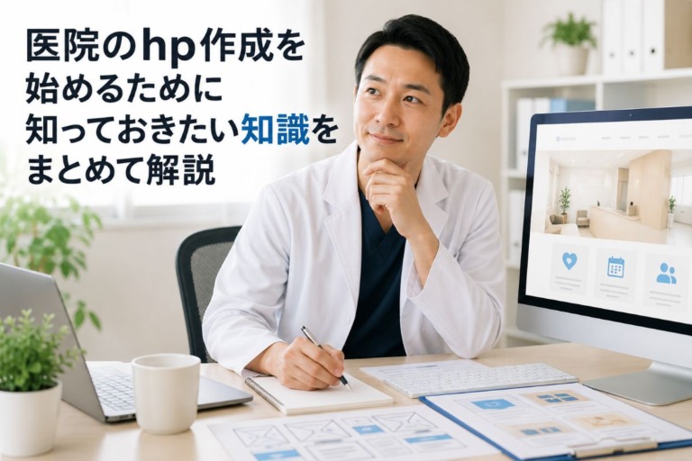 医院のhp作成を始めるために知っておきたい知識をまとめて解説