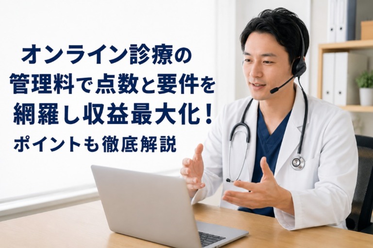 オンライン診療の管理料で点数と要件を網羅し収益最大化！ポイントも徹底解説