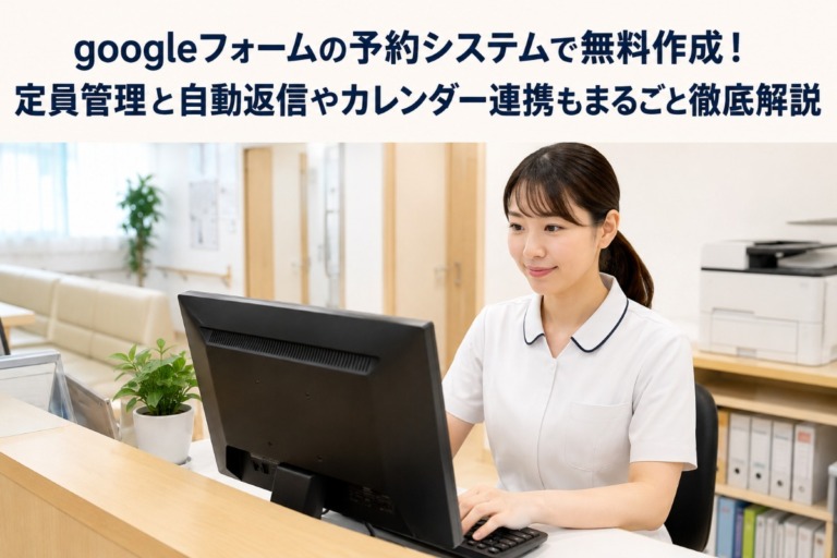 googleフォームの予約システムで無料作成！定員管理と自動返信やカレンダー連携もまるごと徹底解説